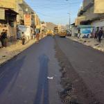 بجودةٍ عالية.. شركة الخضيري للمقاولات تواصل سفلتة سوق مودية ضمن المرحلة الثانية من تأهيل خط أبين الدولي