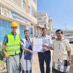 السلطة المحلية في مودية تكرّم شركة الخضيري للمقاولات تقديرًا لجهودها في صيانة وتأهيل الخط الدولي